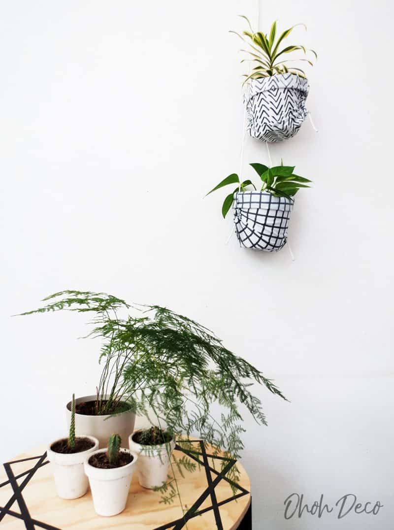 How to sew a DIY plant hanger