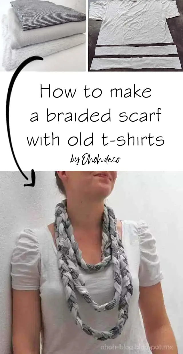 how to make a braided scarf with t-shirts