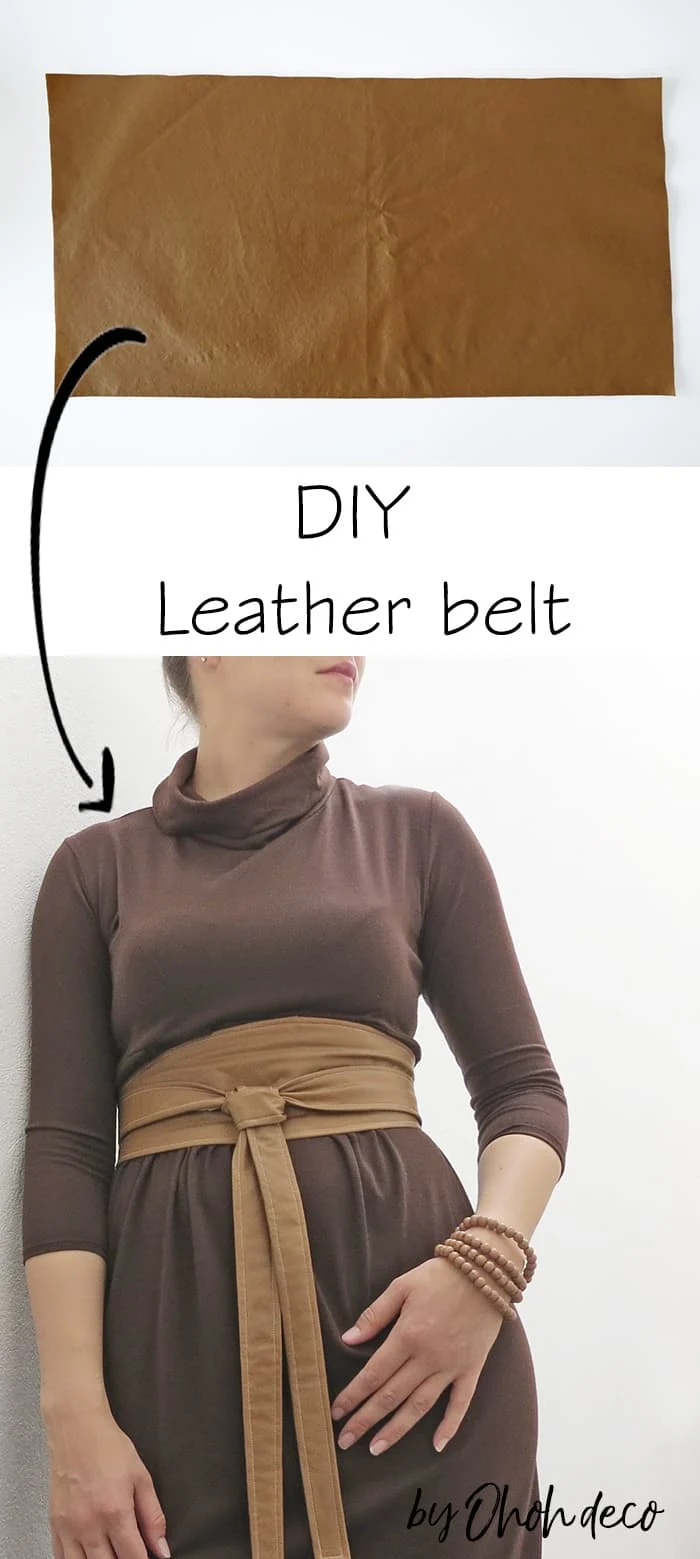 DIY leather belt
