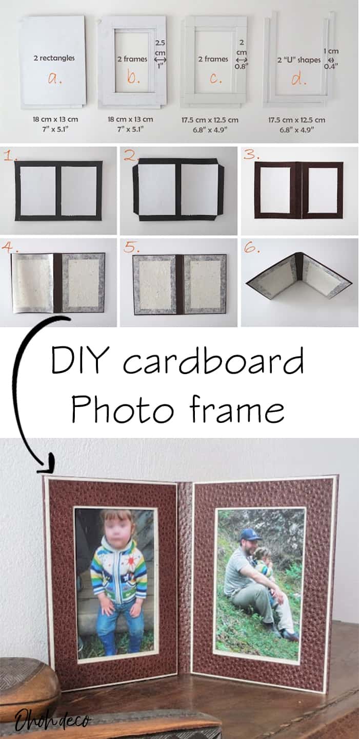 How to make a cardboard photo frame