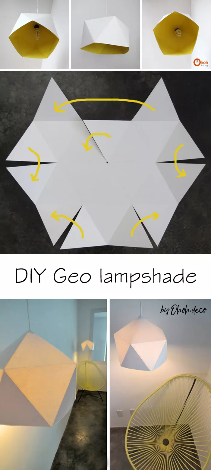DIY geo lampshade