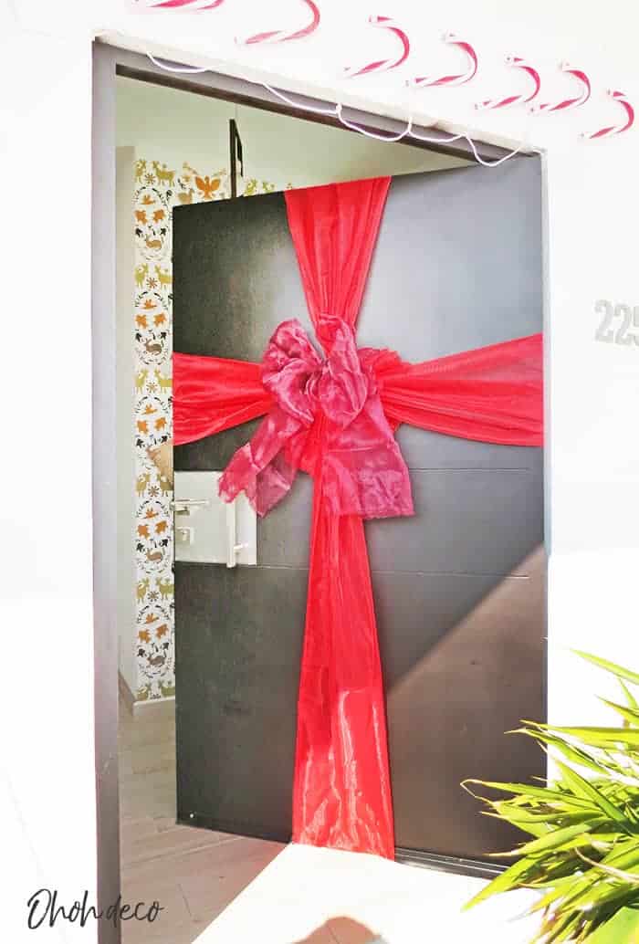 DIY Christmas Bow door