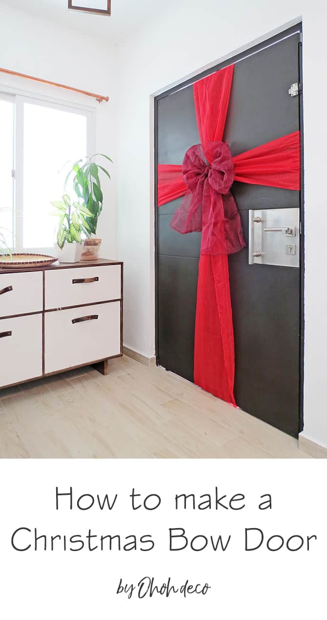 DIY Christmas Bow door