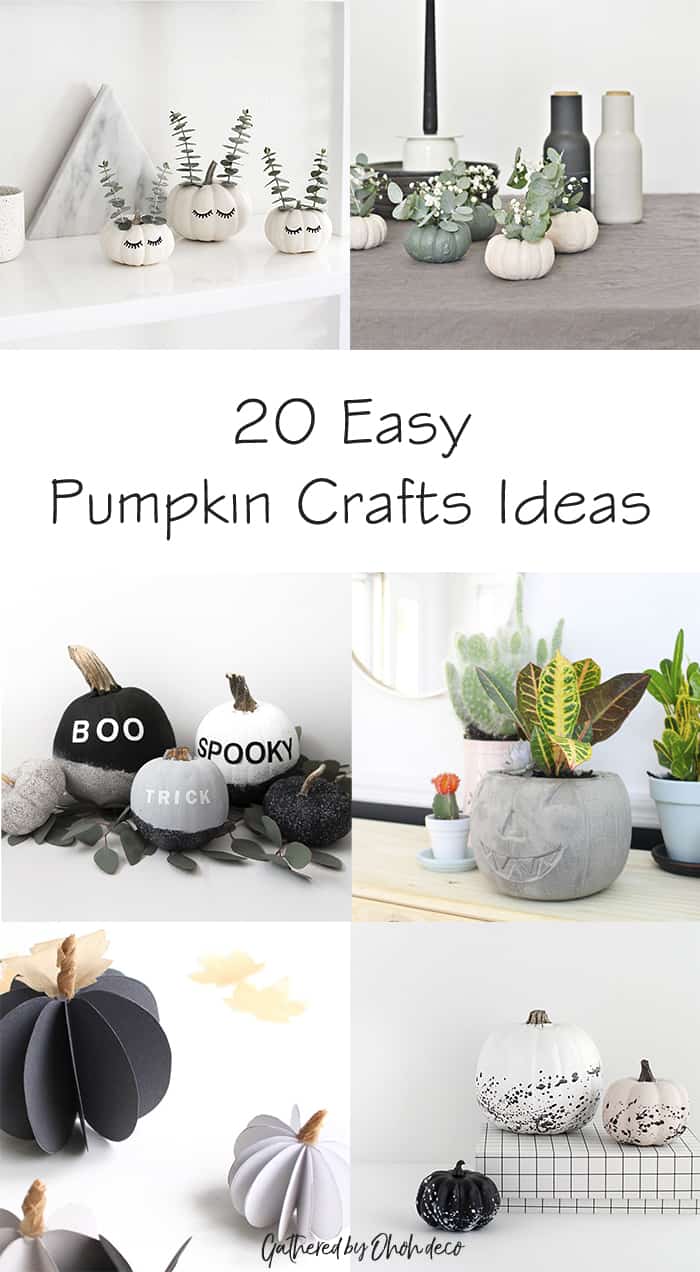 20 Easy Pumpkin crafts ideas
