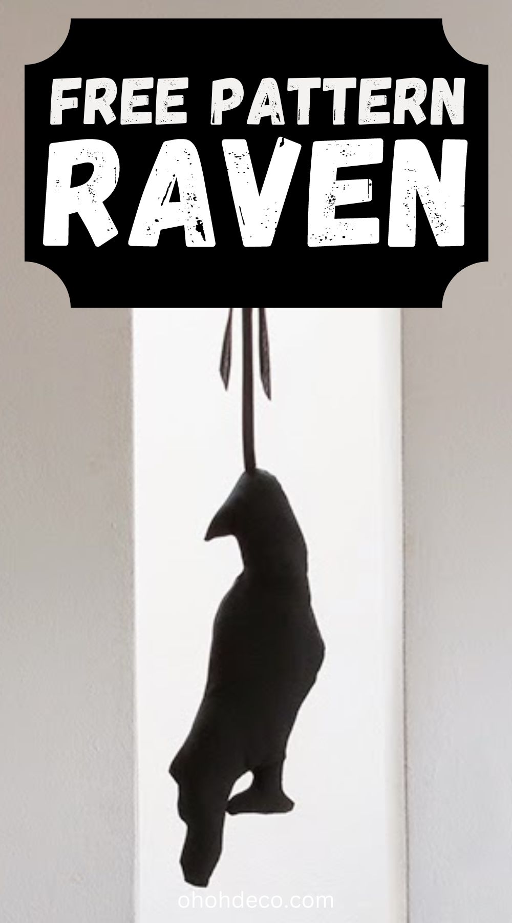 raven cushion free pattern