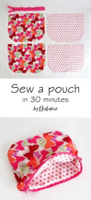 sew a pouch in 30 minutes