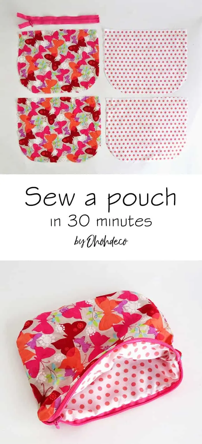 sew a pouch in 30 minutes
