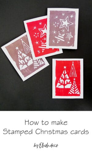 diy stamped christmas cards