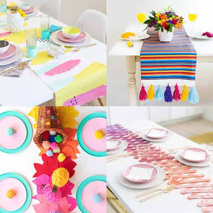 DIY table runner ideas