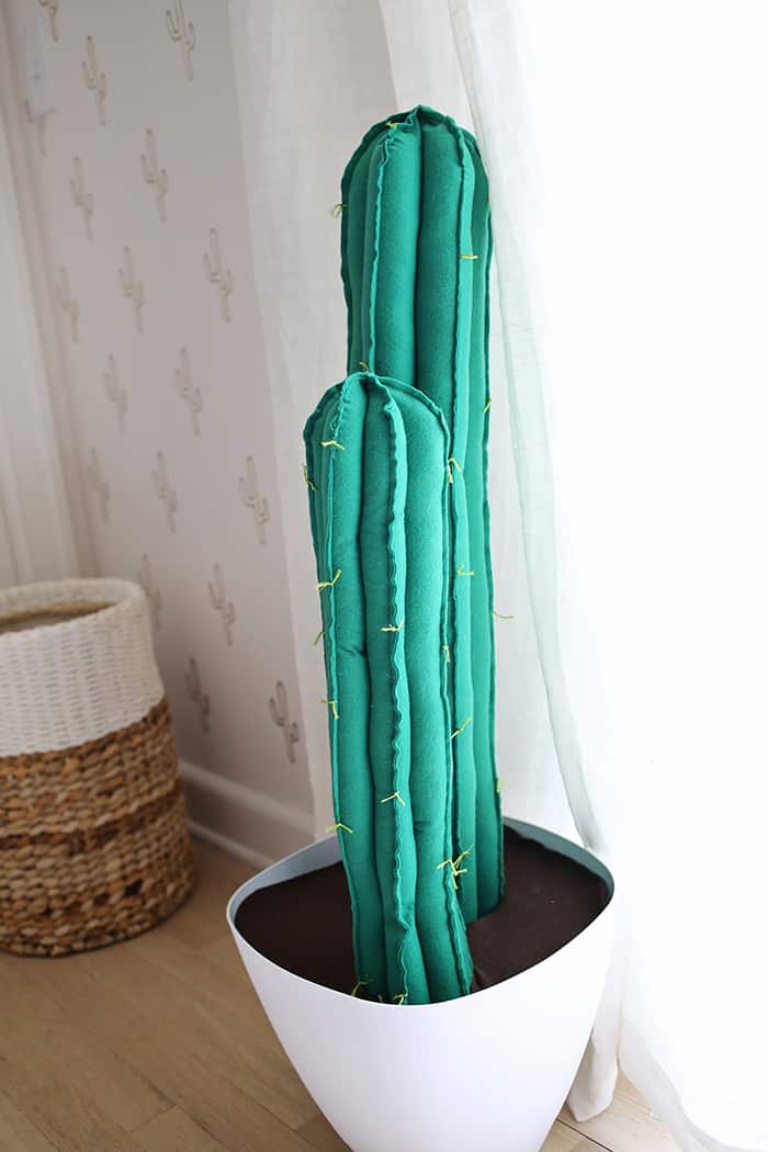DIY big fabric cactus