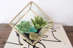easy DIY felt succulent