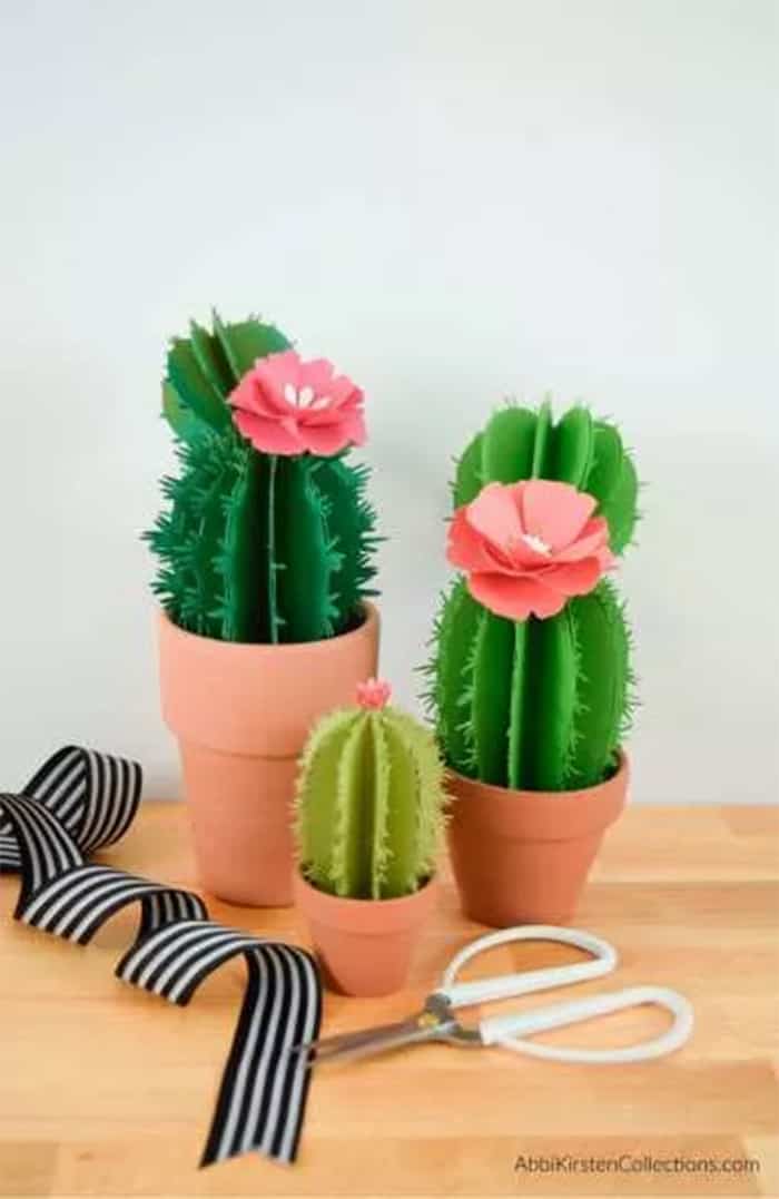diy paper cactus