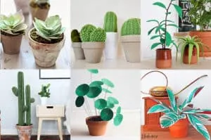 DIY fake plants