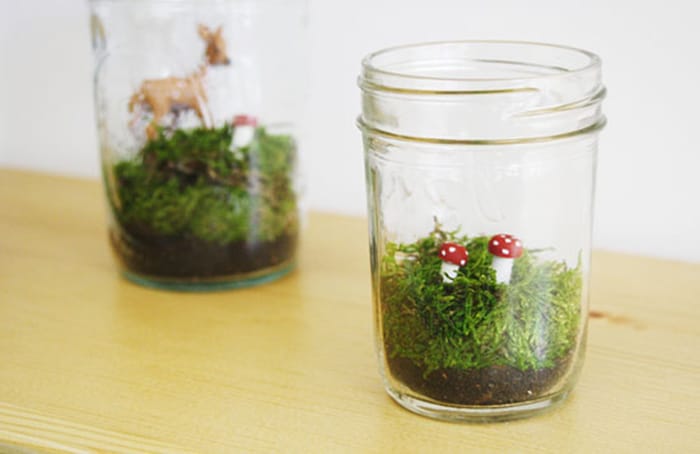 Faux terrarium DIY