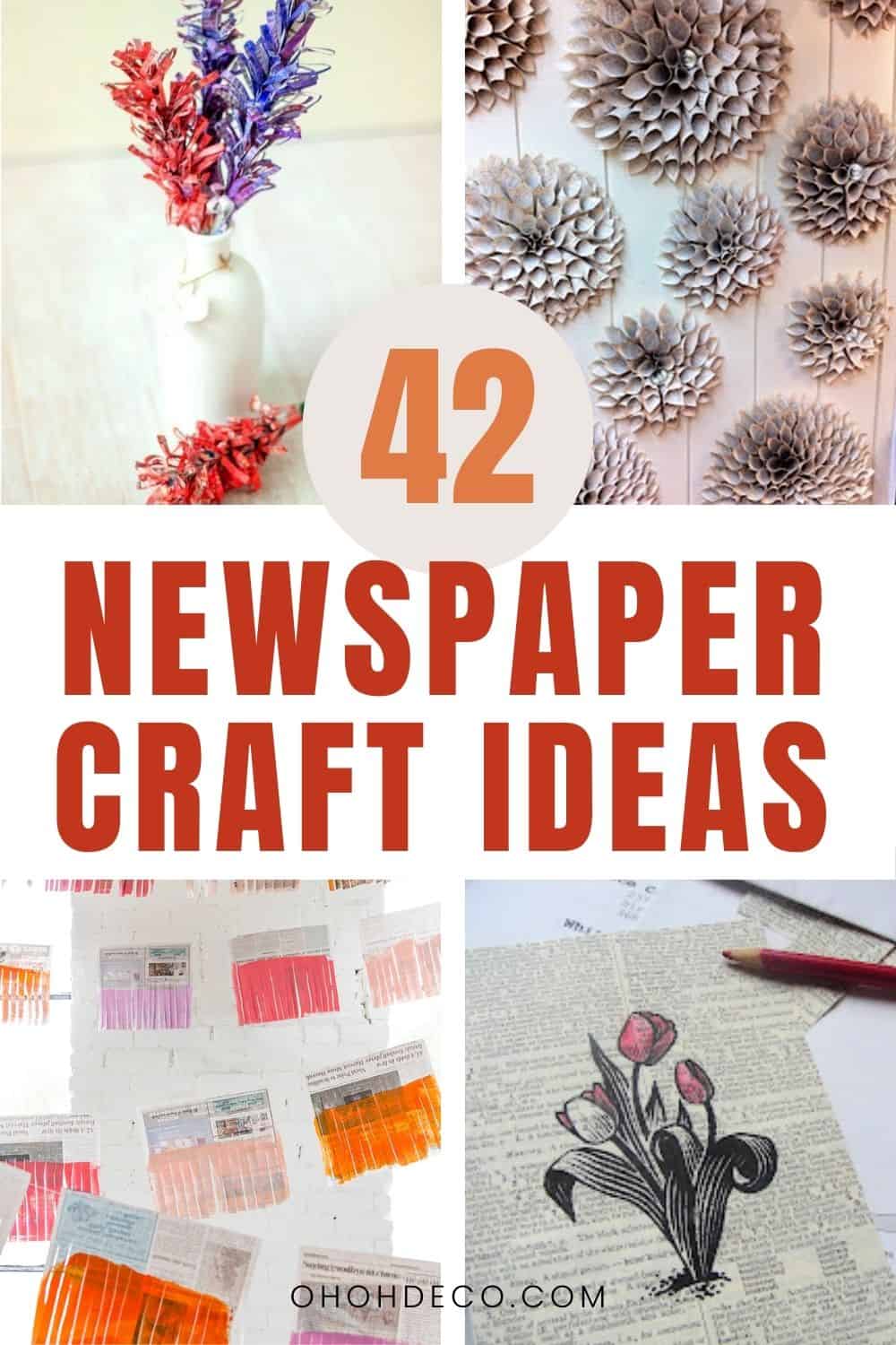 Newspaper craft ideas