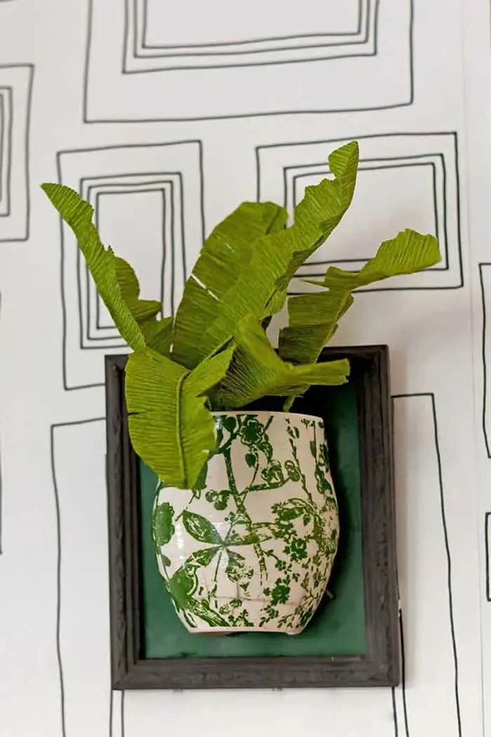 paper tropical leaf DIY