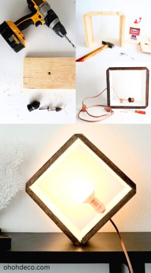 diy wood lamp