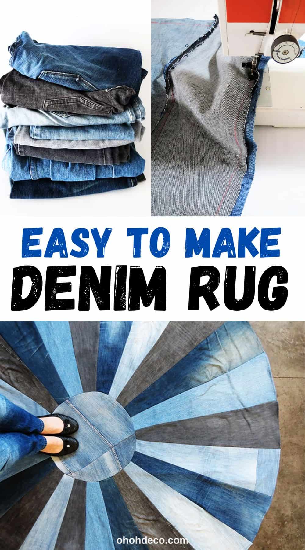 diy denim rug with old jeans
