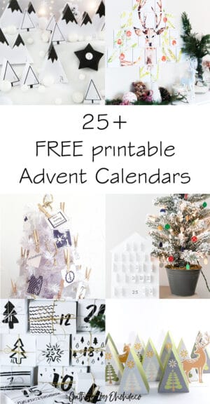 25 free printable advent calendar