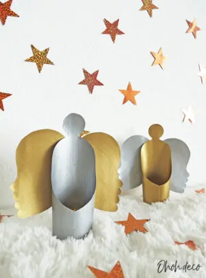 How to make paper Christmas angels