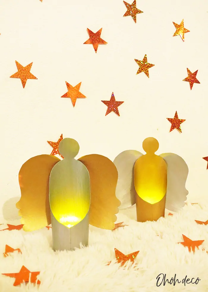 How to make paper Christmas angels