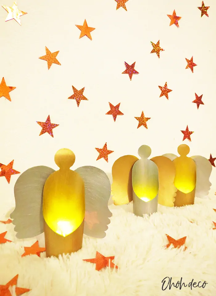 How to make paper Christmas angels