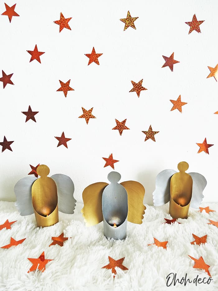 How to make paper Christmas angels