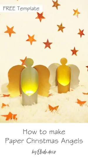 How to make paper Christmas angels