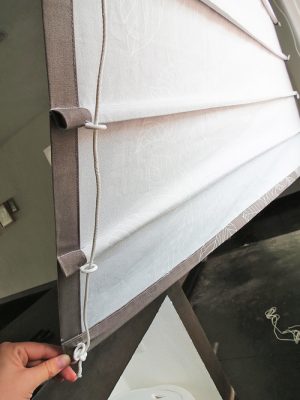 how to sew roman blinds