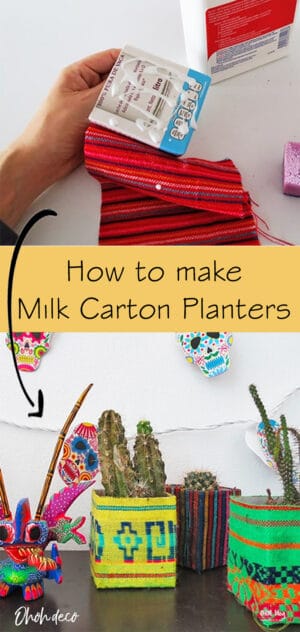how to make milk carton planters