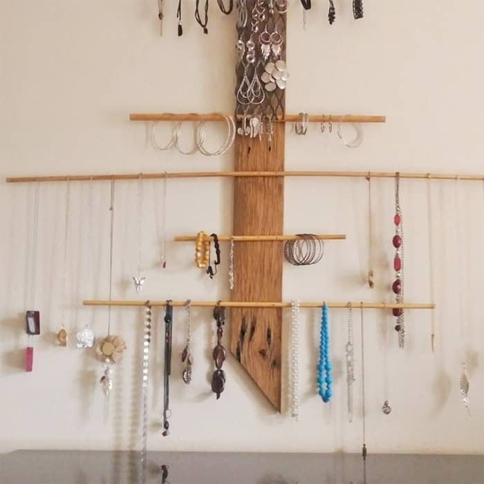 DIY jewelry organizer