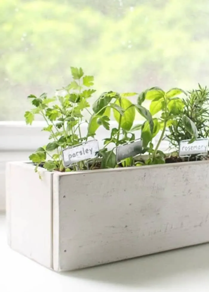 diy indoor herb planter box