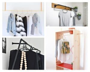 DIY clothes rack
