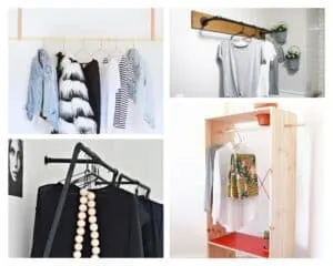 DIY clothes rack