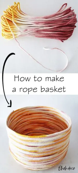 how to make a rope basket