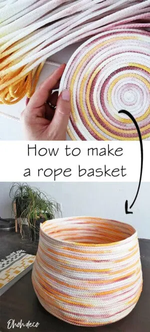 how to make a rope basket