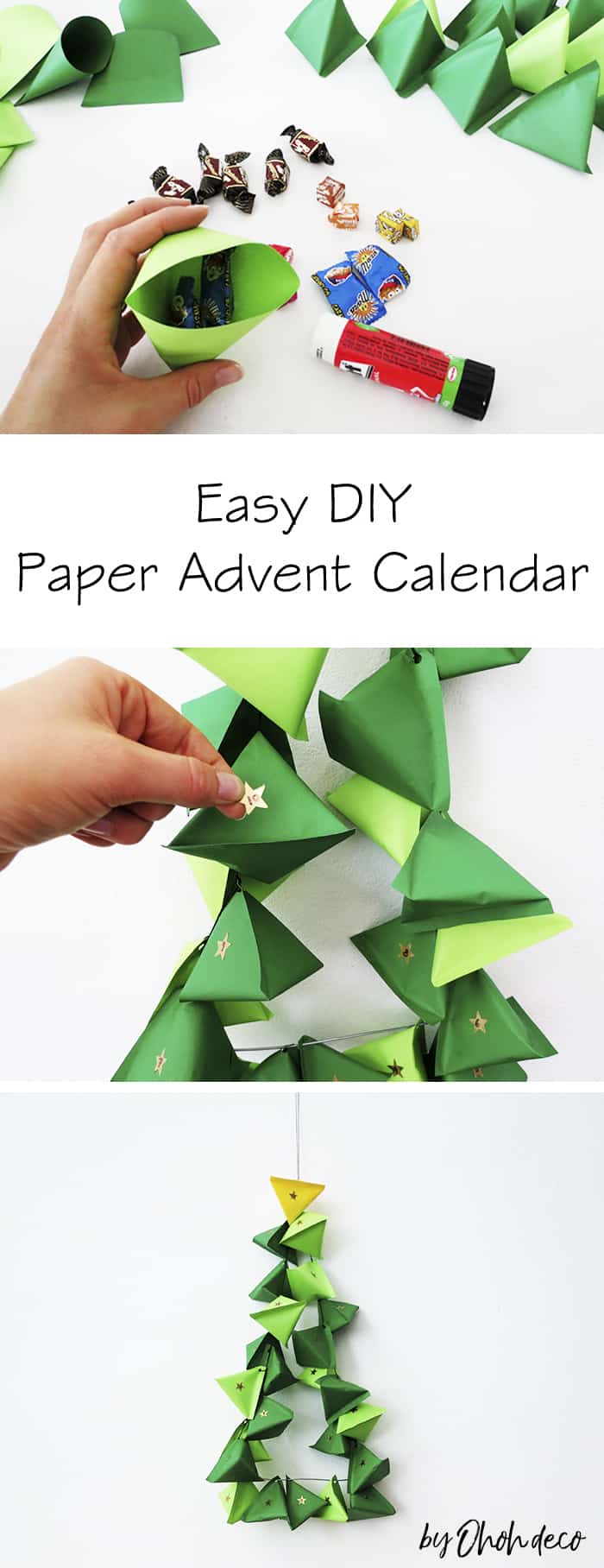diy paper christmas advent calendar