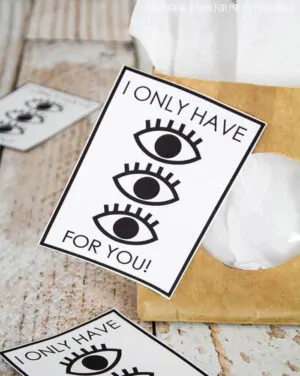 eye valentine's card