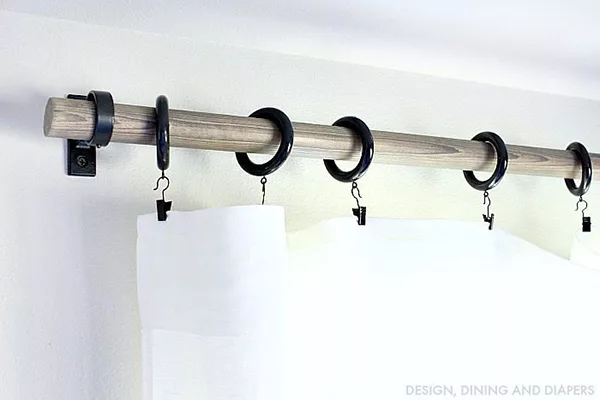 How to make DIY Curtain Rods