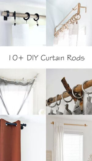 How to make DIY Curtain Rods