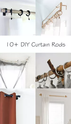 How to make DIY Curtain Rods