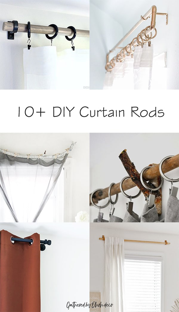 How to make DIY Curtain Rods