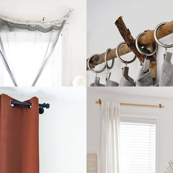 How to make DIY Curtain Rods