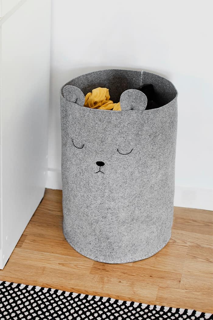 diy laundry hamper for nursery