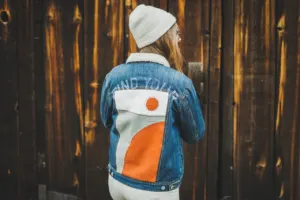 Quilted back jeans Jacket