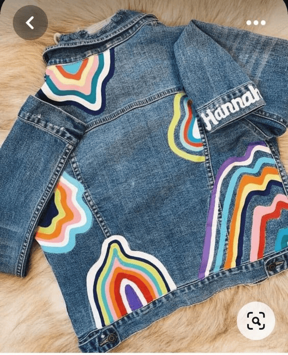 how to paint a denim jacket