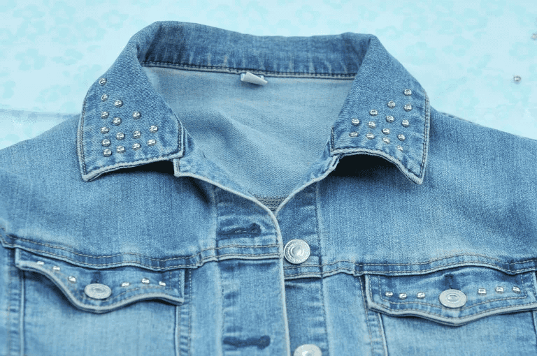 DIY studded Jeans Jacket