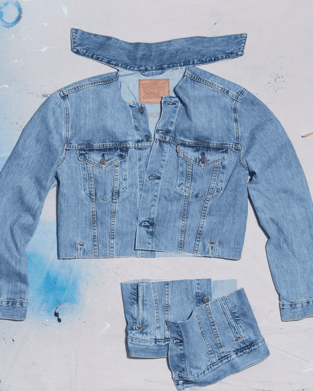 How to crop a Denim Jacket