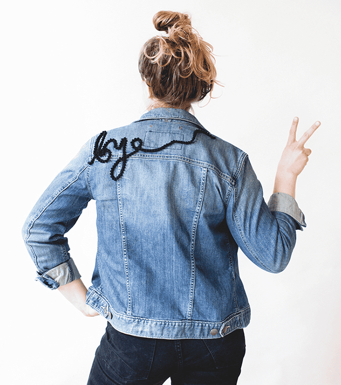 easy customized denim jacket