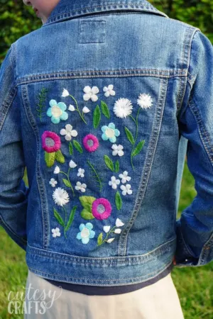 embroidered denim jacket